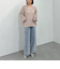 透かしスキッパーポロニット