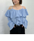 フリルオフショルブラウス