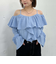 フリルオフショルブラウス