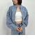 デニムドロストショートシャツ