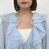 ダブルラッフルリボンブラウス