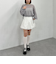 ラメメッシュドロストニット