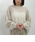 ラメメッシュドロストニット