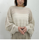 ラメメッシュドロストニット