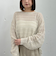 ラメメッシュドロストニット
