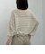 ラメメッシュドロストニット
