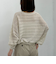 ラメメッシュドロストニット