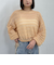 ラメメッシュドロストニット