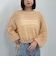 ラメメッシュドロストニット