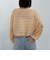 ラメメッシュドロストニット