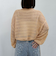 ラメメッシュドロストニット