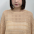 ラメメッシュドロストニット