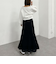 コットンレースティアードスカート