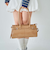 合皮横長バッグ