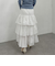 ナイロン段ティアードスカート