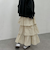 ナイロン段ティアードスカート