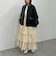 ナイロン段ティアードスカート