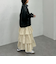 ナイロン段ティアードスカート