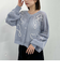 ２ＷＡＹコード刺繍メッシュニットカーディガン
