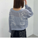 ２ＷＡＹコード刺繍メッシュニットカーディガン