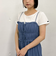 ビスチェシャーリングコットンキャミワンピース
