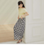 シアーバイアスチェックナロースカート