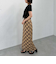 シアーバイアスチェックナロースカート