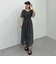 小花柄フレアスリーブワンピース