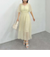 小花柄フレアスリーブワンピース