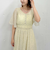 小花柄フレアスリーブワンピース