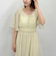 小花柄フレアスリーブワンピース