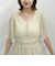 小花柄フレアスリーブワンピース