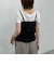 コットンレースピンタックビスチェ