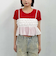 シアーチェックドットビスチェ