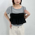 シアーチェックドットビスチェ