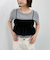 シアーチェックドットビスチェ