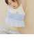 シアーチェックドットビスチェ