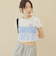 シアーチェックドットビスチェ