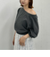 ピグメントオフショルスウェット