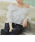 フリルオフショルブラウス