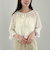 キャンディスリーブ花柄楊柳ブラウスアンサンブル
