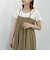 チェックギャザーキャミワンピース