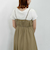 チェックギャザーキャミワンピース