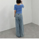 ハーフスリーブＷｚｉｐモールニット