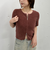 ハーフスリーブＷｚｉｐモールニット