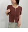 ハーフスリーブＷｚｉｐモールニット