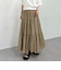シアーシャーリングティアードスカート