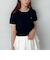ワンポイントハリヌキニット