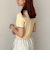 ワンポイントハリヌキニット