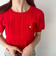 ワンポイントハリヌキニット